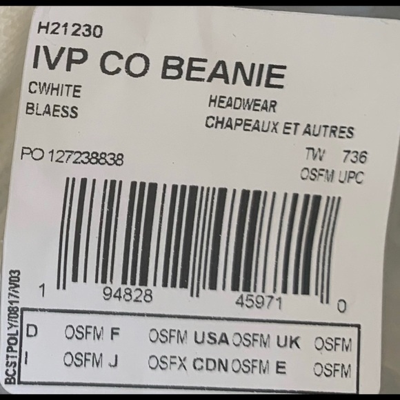 ⭕️adidas x IVY PARK White monochromatic Beanie - Picture 9 of 9